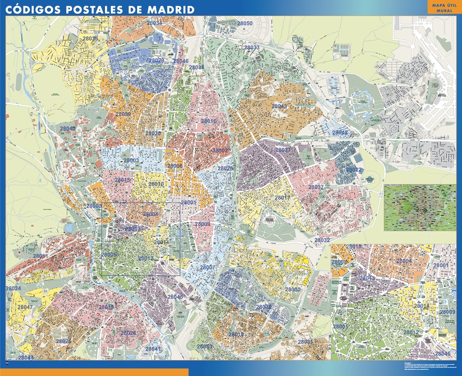Madrid códigos postales