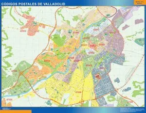 Valladolid códigos postales plastificado